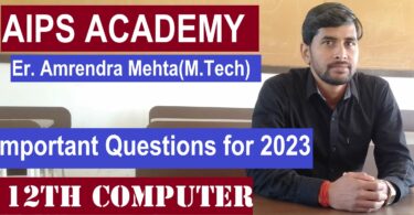 JAC 12th Computer Science vvi important Questions 2023