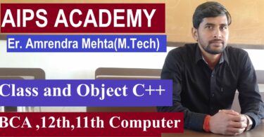 Class and Object in C++